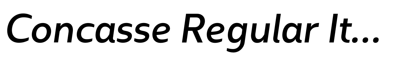 Concasse Regular Italic